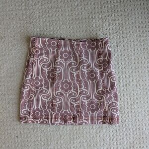 Pink Patterned Skirt